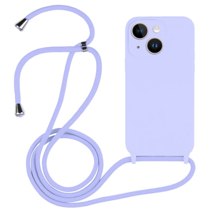 Crossbody Lanyard Liquid Silicone Case, For iPhone 14