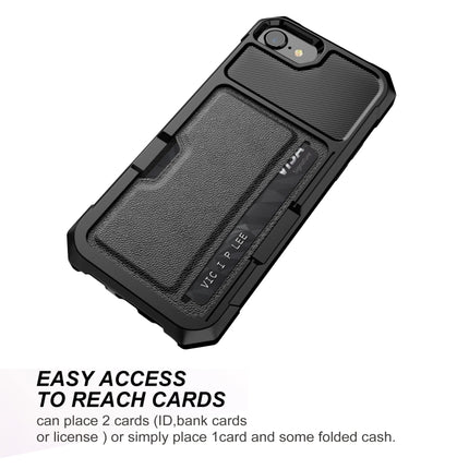 ZM02 Card Slot Holder Phone Case, For iPhone SE 2022 / SE 2020 / 8 / 7, For iPhone 8 Plus / 7 Plus, For iPhone XS / X, For iPhone XR, For iPhone XS Max, For iPhone 11, For iPhone 11 Pro, For iPhone 11 Pro Max