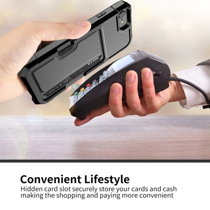 ZM02 Card Slot Holder Phone Case, For iPhone SE 2022 / SE 2020 / 8 / 7, For iPhone 8 Plus / 7 Plus, For iPhone XS / X, For iPhone XR, For iPhone XS Max, For iPhone 11, For iPhone 11 Pro, For iPhone 11 Pro Max