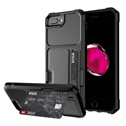ZM02 Card Slot Holder Phone Case, For iPhone SE 2022 / SE 2020 / 8 / 7, For iPhone 8 Plus / 7 Plus, For iPhone XS / X, For iPhone XR, For iPhone XS Max, For iPhone 11, For iPhone 11 Pro, For iPhone 11 Pro Max
