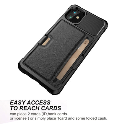 ZM02 Card Slot Holder Phone Case, For iPhone 12, For iPhone 12 mini, For iPhone 12 Pro, For iPhone 12 Pro Max, For iPhone 13, For iPhone 13 mini, For iPhone 13 Pro, For iPhone 13 Pro Max