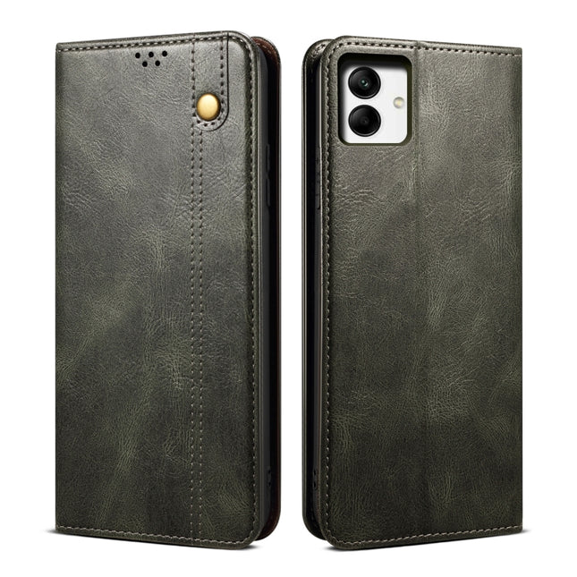 Oil Wax Crazy Horse Texture Leather Phone Case, For vivo V25, For Samsung Galaxy A04 4G