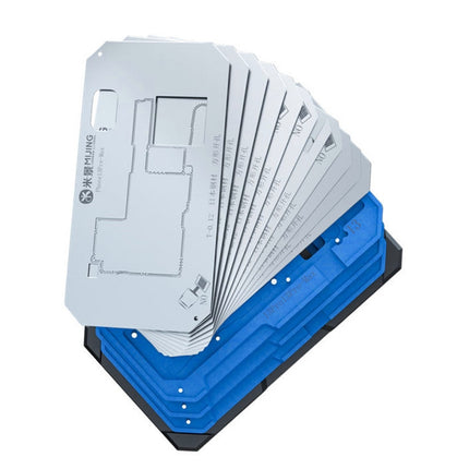 MiJing Z20 Pro For iPhone X-13 Pro Max 14 in 1 Middle Layer Motherboard Reballing Soldering Platform, MiJing Z20 Pro