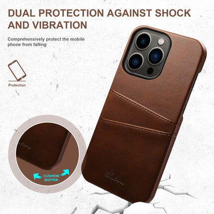 Suteni Calf Texture Card Slots Phone Case, For iPhone 14 Pro, For iPhone 14 Pro Max