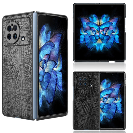 Shockproof Crocodile Texture PC + PU Case, For OPPO Find N, For vivo X Fold, For Huawei P50 Pocket
