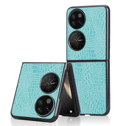 Shockproof Crocodile Texture PC + PU Case, For OPPO Find N, For vivo X Fold, For Huawei P50 Pocket