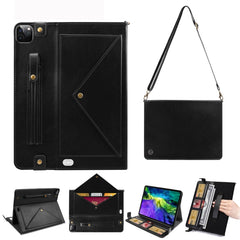 Envelope Horizontal Flip PU Leather Case with Card Slots & Pen Slots & Holder & Wallet & Photo Frame & Shoulder Strap, For iPad Pro 11 2021 / 2020, For iPad Pro 12.9 2021 / 2020