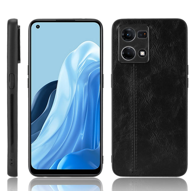 Sewing Cow Pattern Skin PC + PU + TPU Case, For OPPO Reno7 4G, For Xiaomi Redmi K50 Gaming, For Microsoft Surface Duo 2