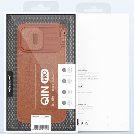 NILLKIN QIN Series Pro Crazy Horse Texture Leather Case, For iPhone 14 Plus, For iPhone 14 Pro