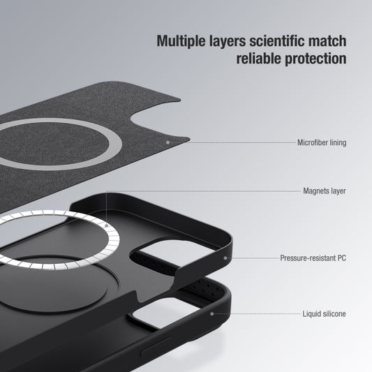 NILLKIN CamShield MagSafe Liquid Silicone Phone Case, For iPhone 14 Pro, For iPhone 14, For iPhone 14 Plus, For iPhone 14 Pro Max