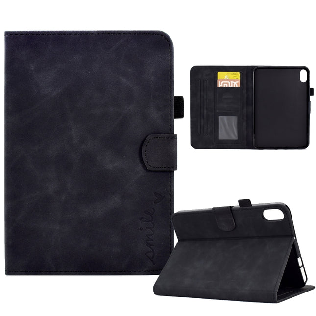Embossed Smile Flip Tablet Leather Smart Case, For iPad 10.2 / Air 10.5 2019, For iPad Air 2022 / 2020 10.9, For iPad mini 2024 / mini 6, For iPad 9.7 2018&2017 / Air 2 / Air