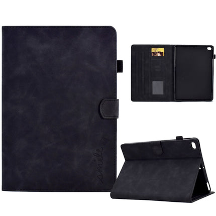 Embossed Smile Flip Tablet Leather Smart Case, For iPad 10.2 / Air 10.5 2019, For iPad Air 2022 / 2020 10.9, For iPad mini 2024 / mini 6, For iPad 9.7 2018&2017 / Air 2 / Air