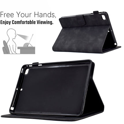 Embossed Smile Flip Tablet Leather Smart Case