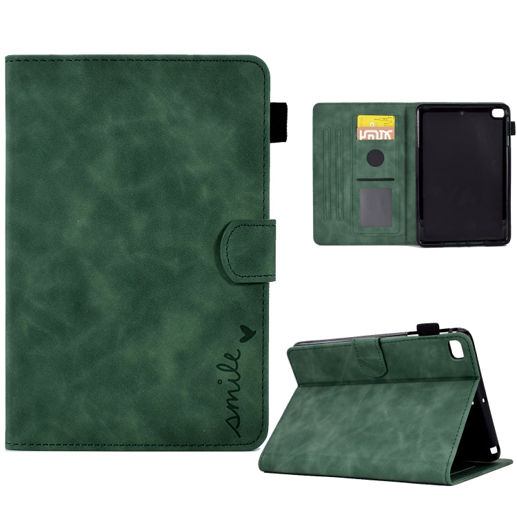 Embossed Smile Flip Tablet Leather Smart Case, For iPad mini 5/4/3/2/1