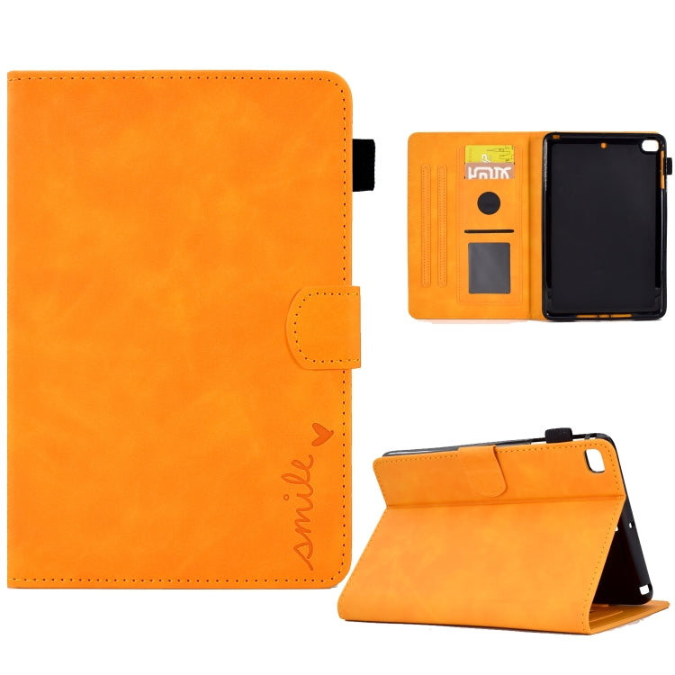 Embossed Smile Flip Tablet Leather Smart Case, For iPad mini 5/4/3/2/1