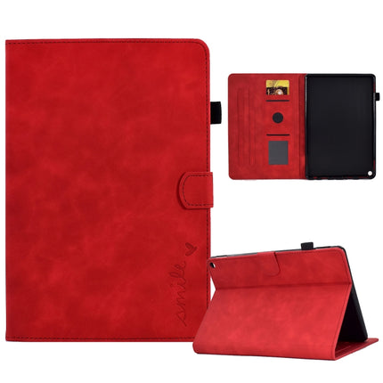 Embossed Smile Flip Tablet Leather Case, For Amazon Kindle Fire 7 2022, For Amazon Kindle Fire HD 8 2020, For Amazon Kindle Fire HD 10 2021, For Amazon Kindle Paperwhite 5