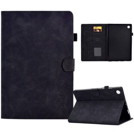 Embossed Smile Flip Tablet Leather Case, For Samsung Galaxy Tab A8 10.5 2021, For Samsung Galaxy Tab A7 Lite T220, For Samsung Galaxy Tab A 8.0 2019 T290, For Samsung Galaxy Tab A7 10.4 2020 T500