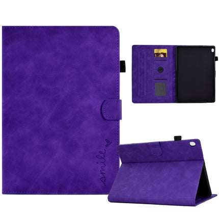 Embossed Smile Flip Tablet Leather Case, For Lenovo Tab M10, For Lenovo Tab M10 HD Gen 2, For Lenovo Tab M10 3rd Gen, For Lenovo M10 Plus
