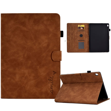 Embossed Smile Flip Tablet Leather Case, For Lenovo Tab M10, For Lenovo Tab M10 HD Gen 2, For Lenovo Tab M10 3rd Gen, For Lenovo M10 Plus