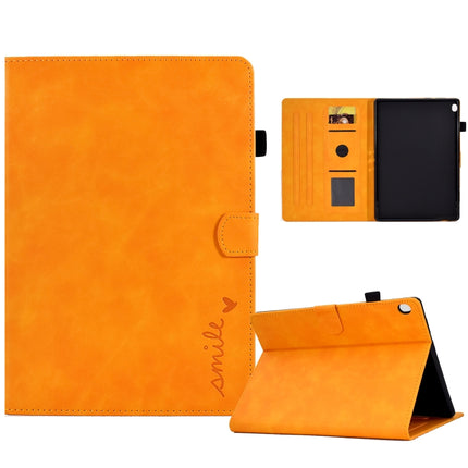 Embossed Smile Flip Tablet Leather Case, For Lenovo Tab M10, For Lenovo Tab M10 HD Gen 2, For Lenovo Tab M10 3rd Gen, For Lenovo M10 Plus