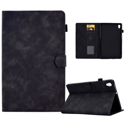 Embossed Smile Flip Tablet Leather Case, For Lenovo Tab M10, For Lenovo Tab M10 HD Gen 2, For Lenovo Tab M10 3rd Gen, For Lenovo M10 Plus