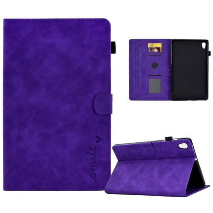 Embossed Smile Flip Tablet Leather Case, For Lenovo Tab M10, For Lenovo Tab M10 HD Gen 2, For Lenovo Tab M10 3rd Gen, For Lenovo M10 Plus