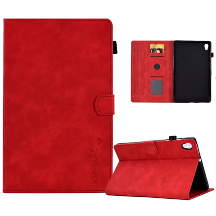 Embossed Smile Flip Tablet Leather Case, For Lenovo Tab M10, For Lenovo Tab M10 HD Gen 2, For Lenovo Tab M10 3rd Gen, For Lenovo M10 Plus