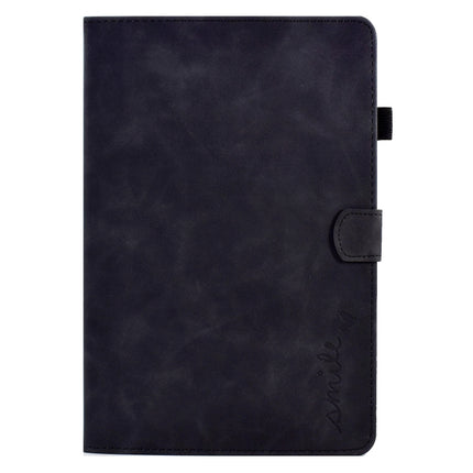 Embossed Smile Flip Tablet Leather Case, For Lenovo Tab M10 Plus 3rd Gen, For Huawei MatePad T 10 / T 10s, For Huawei MediaPad T5