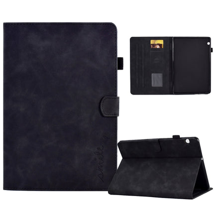 Embossed Smile Flip Tablet Leather Case, For Lenovo Tab M10 Plus 3rd Gen, For Huawei MatePad T 10 / T 10s, For Huawei MediaPad T5