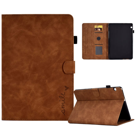 Embossed Smile Flip Tablet Leather Case, For Lenovo Tab M10 Plus 3rd Gen, For Huawei MatePad T 10 / T 10s, For Huawei MediaPad T5