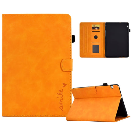 Embossed Smile Flip Tablet Leather Case, For Lenovo Tab M10 Plus 3rd Gen, For Huawei MatePad T 10 / T 10s, For Huawei MediaPad T5
