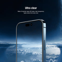 NILLKIN 2 in 1 HD Full Screen Tempered Glass Film + Camera Protector Set, For iPhone 14 Pro, For iPhone 14 Pro Max