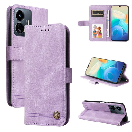 Skin Feel Life Tree Metal Button Leather Phone Case, For vivo Y02s, For vivo Y75 4G / S10e, For vivo Y77 5G, For Xiaomi Poco C40
