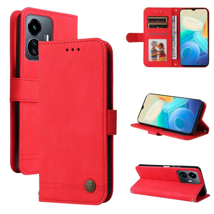 Skin Feel Life Tree Metal Button Leather Phone Case, For vivo Y02s, For vivo Y75 4G / S10e, For vivo Y77 5G, For Xiaomi Poco C40