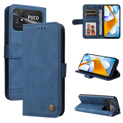 Skin Feel Life Tree Metal Button Leather Phone Case, For vivo Y02s, For vivo Y75 4G / S10e, For vivo Y77 5G, For Xiaomi Poco C40