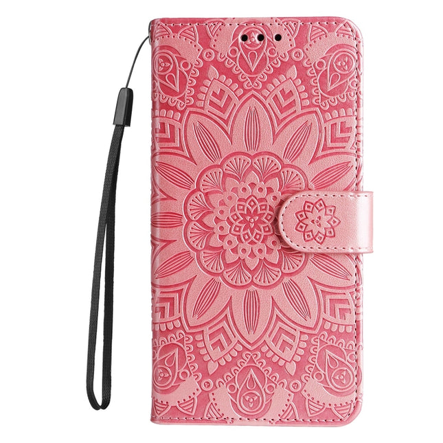 Embossed Sunflower Leather Phone Case, For vivo Y02s, For vivo Y75 4G / S10e, For vivo Y77 5G, For Xiaomi Poco C40