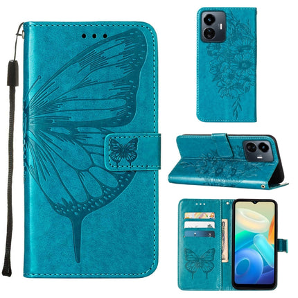 Embossed Butterfly Flip Leather Phone Case, For vivo Y77 5G Global, For ZTE Blade A52, For ZTE Blade A72 5G
