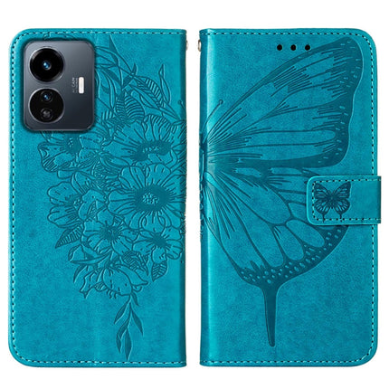 Embossed Butterfly Flip Leather Phone Case, For vivo Y77 5G Global, For ZTE Blade A52, For ZTE Blade A72 5G