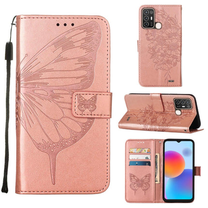 Embossed Butterfly Flip Leather Phone Case, For vivo Y77 5G Global, For ZTE Blade A52, For ZTE Blade A72 5G