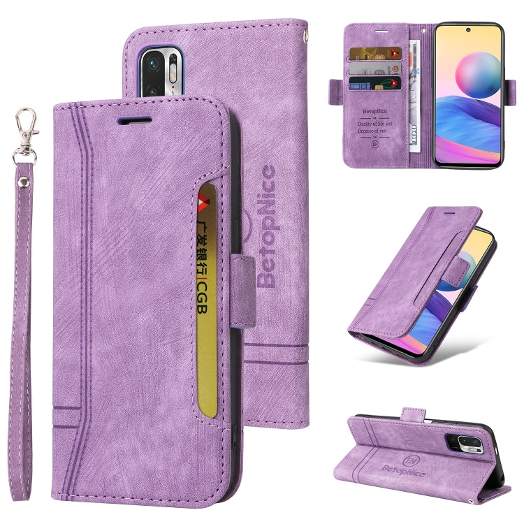 BETOPNICE Dual-side Buckle Leather Phone Case, For Xiaomi Redmi Note 9 4G, For Xiaomi Redmi Note 9 Pro 4G, For Xiaomi Redmi Note 10 4G Indian, For Xiaomi Redmi Note 10 5G