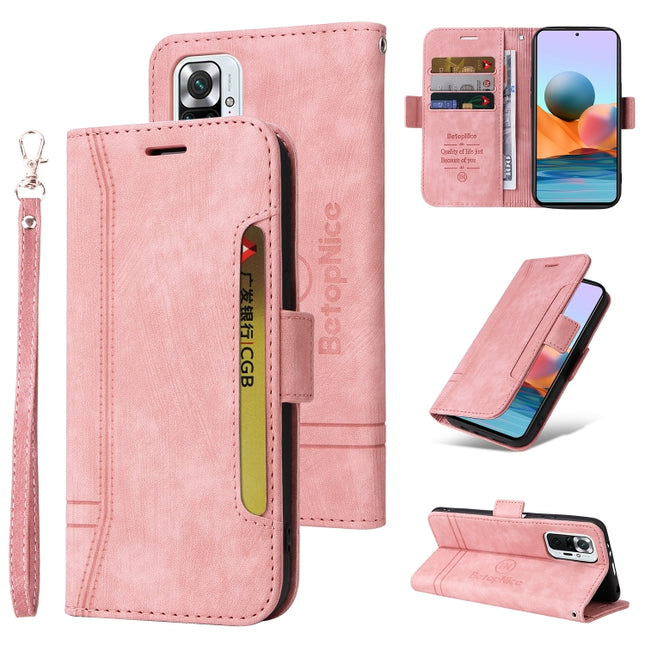 BETOPNICE Dual-side Buckle Leather Phone Case, For Xiaomi Redmi Note 10 Pro, For Xiaomi Redmi Note 11 4G, For Xiaomi Redmi Note 11 Pro 5G / 4G, For Xiaomi Redmi 9A