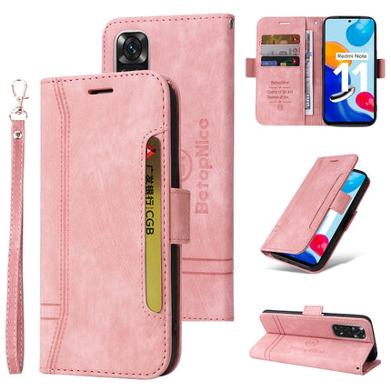 BETOPNICE Dual-side Buckle Leather Phone Case, For Xiaomi Redmi Note 10 Pro, For Xiaomi Redmi Note 11 4G, For Xiaomi Redmi Note 11 Pro 5G / 4G, For Xiaomi Redmi 9A