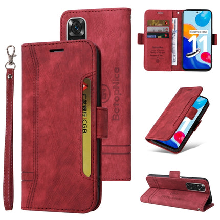 BETOPNICE Dual-side Buckle Leather Phone Case, For Xiaomi Redmi Note 10 Pro, For Xiaomi Redmi Note 11 4G, For Xiaomi Redmi Note 11 Pro 5G / 4G, For Xiaomi Redmi 9A