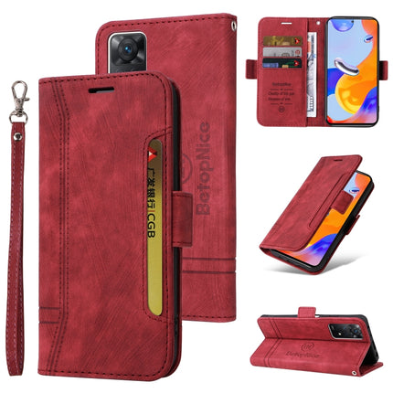 BETOPNICE Dual-side Buckle Leather Phone Case, For Xiaomi Redmi Note 10 Pro, For Xiaomi Redmi Note 11 4G, For Xiaomi Redmi Note 11 Pro 5G / 4G, For Xiaomi Redmi 9A