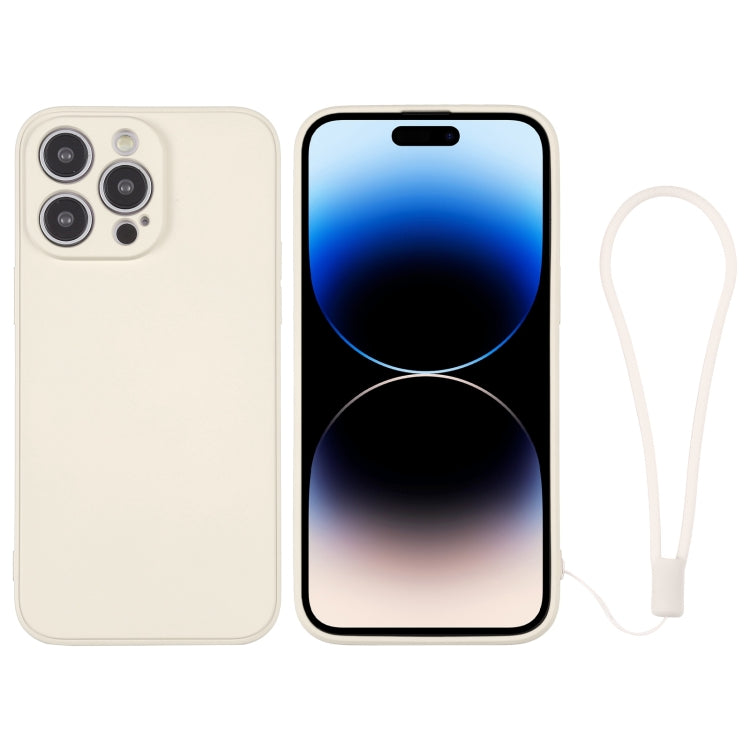 Silicone Phone Case with Wrist Strap, For iPhone 14 Pro Max
