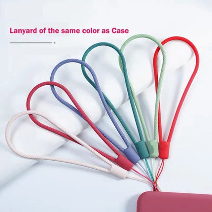 Silicone Phone Case with Wrist Strap, For iPhone 14 Pro Max