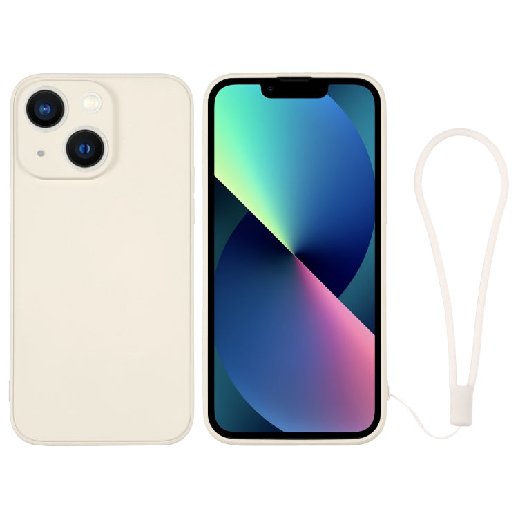 Silicone Phone Case with Wrist Strap, For iPhone 13 mini