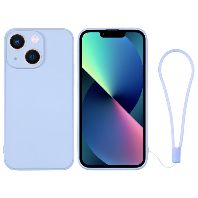 Silicone Phone Case with Wrist Strap, For iPhone 13 mini, For iPhone 13