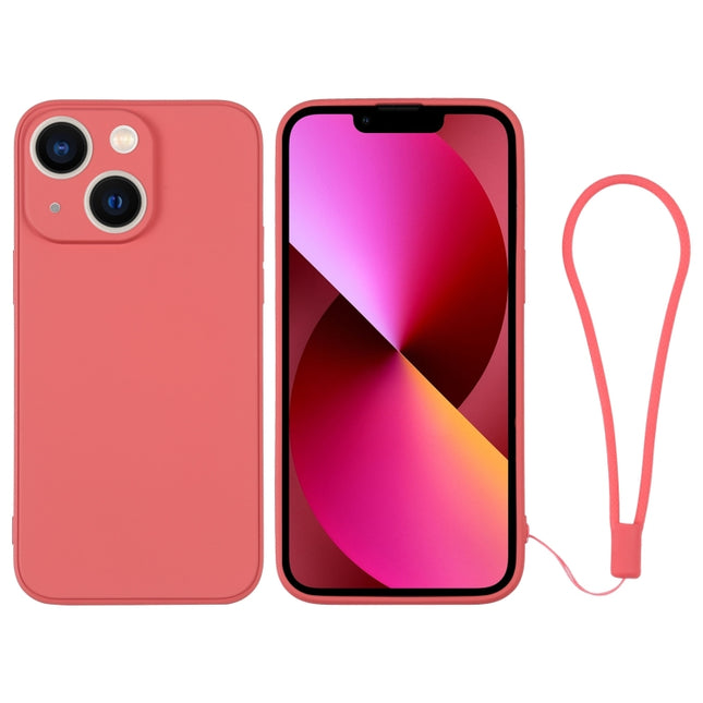 Silicone Phone Case with Wrist Strap, For iPhone 13