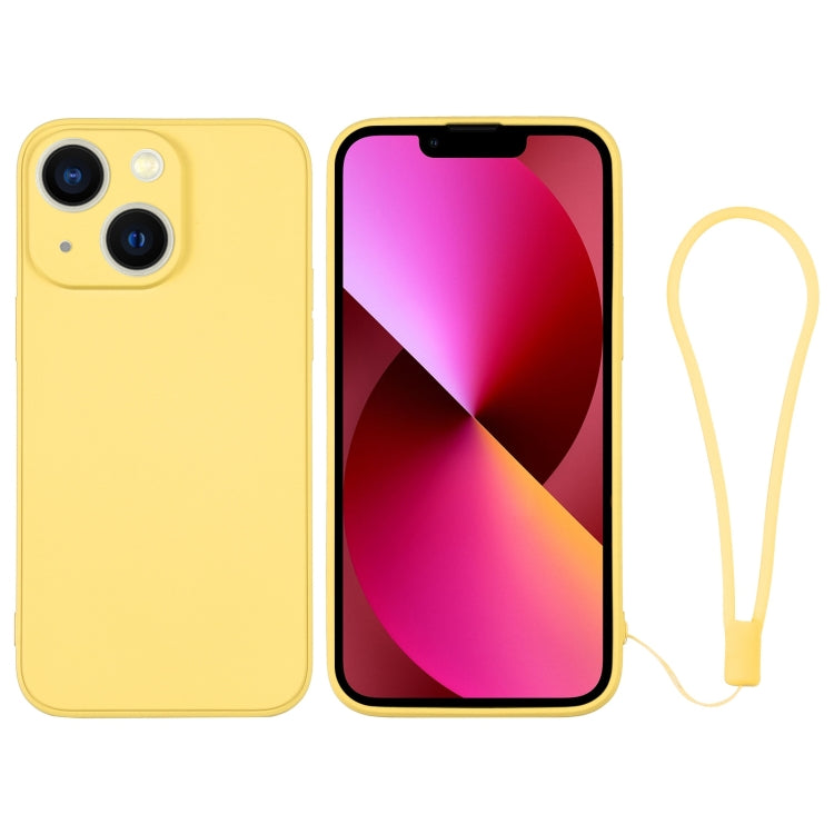 Silicone Phone Case with Wrist Strap, For iPhone 13